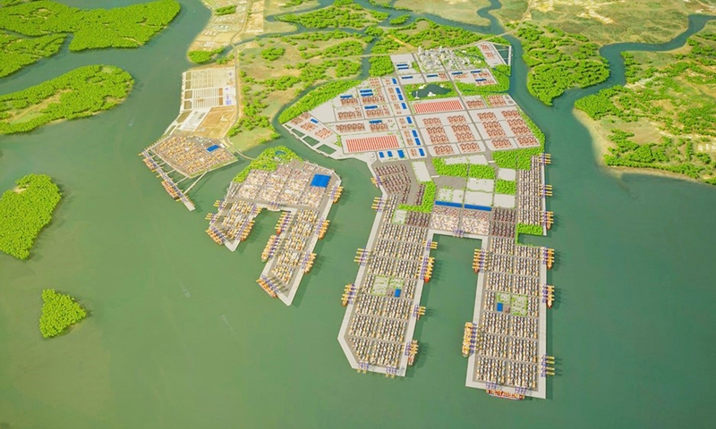 port construction in vietnam - cai mep ha port construction project - ba ria vung tau province - vietnam