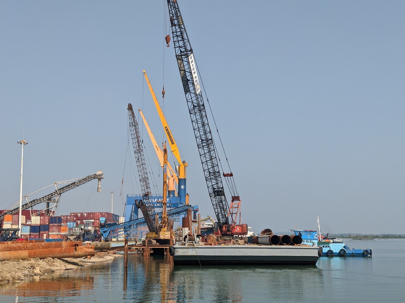 port construction in vietnam - chu lai port construction project - quang nam province - vietnam