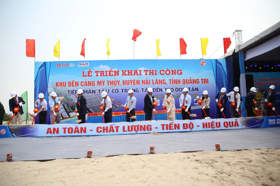 port construction in vietnam - my thuy port construction project - quang tri province - vietnam