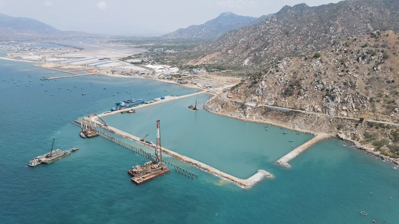 port construction in vietnam - trung nam ca na port construction project - ninh thuan province - vietnam