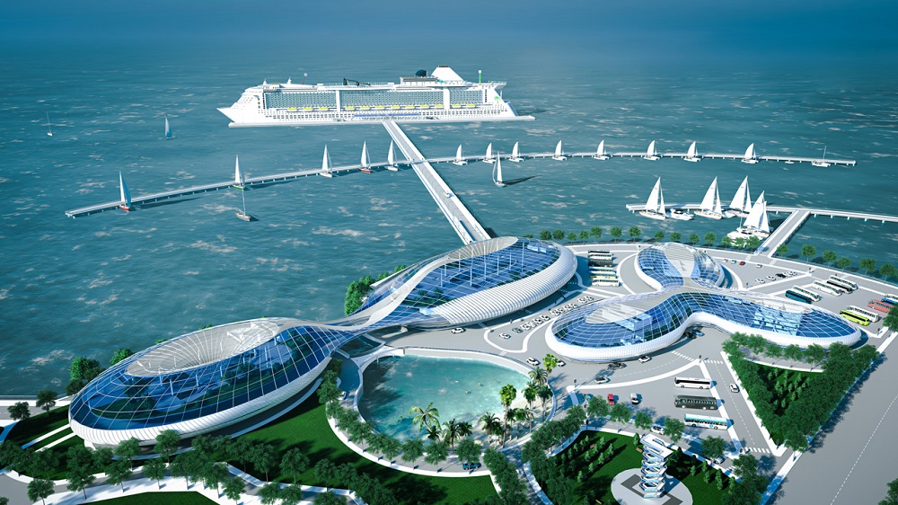 port construction in vietnam - vung tau international passenger port construction project - ba ria vung tau province - vietnam