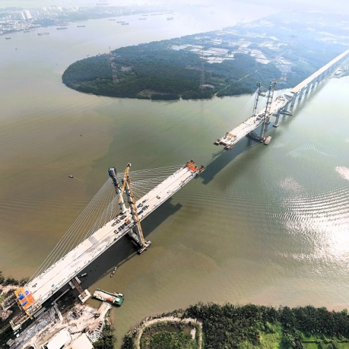 Binh Khanh cable-stayed bridge surpasses 93% completion nearly two years after resumption, targeting September 2025 finish