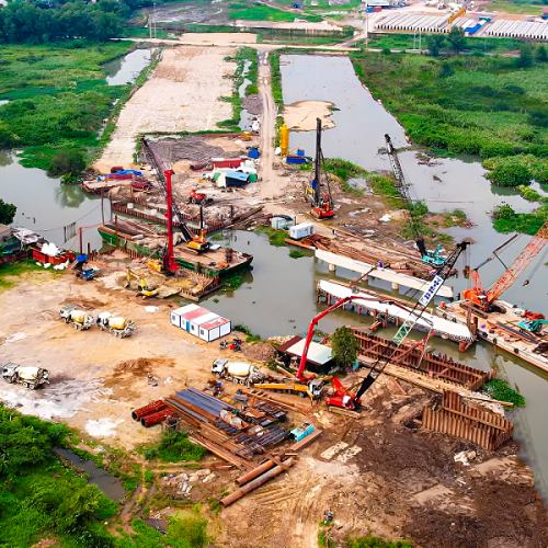 Construction of Ho Chi Minh City’s Ring Road 3 section passing through Thu Duc City accelerates progress ahead of the Lunar New Year