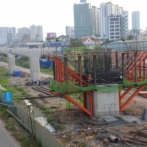 Gói thầu số 2 của dự án xây dựng tuyến metro Bến Thành - Suối Tiên thi công phần đường trên cao và khu depot Long Bình
