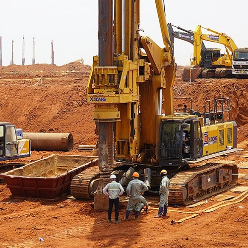 Piling works for the Long Thanh international airport