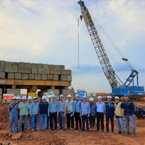 Groundbreaking ceremony for the piles and foundation package of Long Thanh international airport