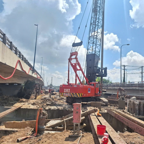 The project of overpass on HCMC